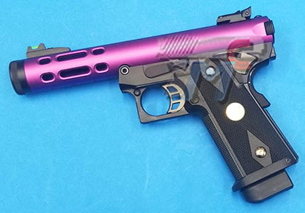 WE Galaxy Hi-Capa 5.1K GBB Pistol (Type A) (Purple / Black) - Click Image to Close